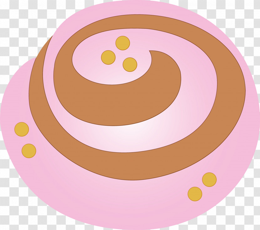 Circle Pink Pattern Sticker Plate Transparent PNG