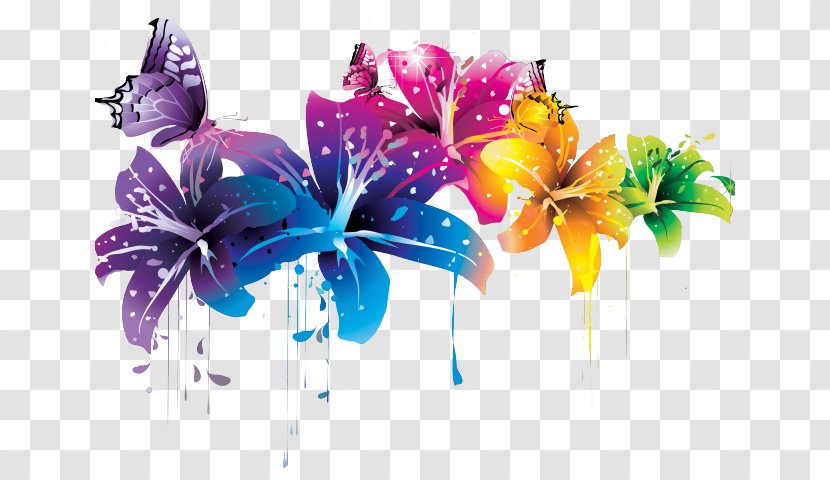 Vector Graphics Clip Art Flower Image - Floral Design Transparent PNG