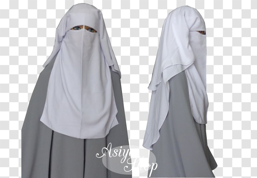 Robe Clothes Hanger Sleeve Clothing Costume - Niqab Transparent PNG