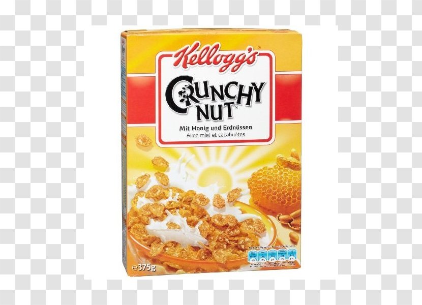 Corn Flakes Crunchy Nut Breakfast Cereal Kellogg's - Maize Transparent PNG
