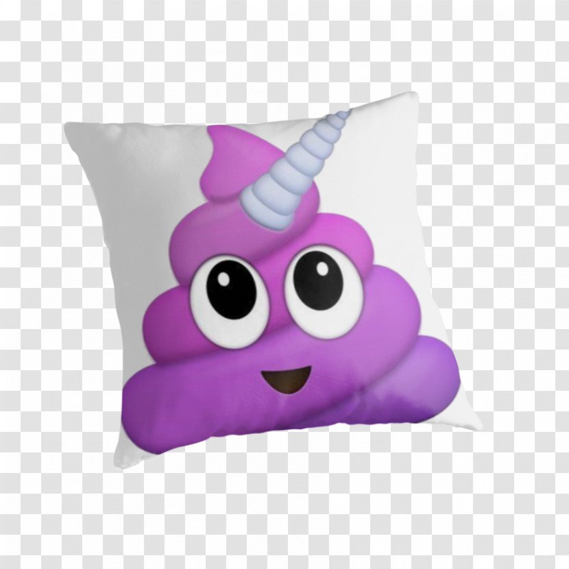 Unicorn Pile Of Poo Emoji Art Desktop Wallpaper - Purple - Horn Transparent PNG
