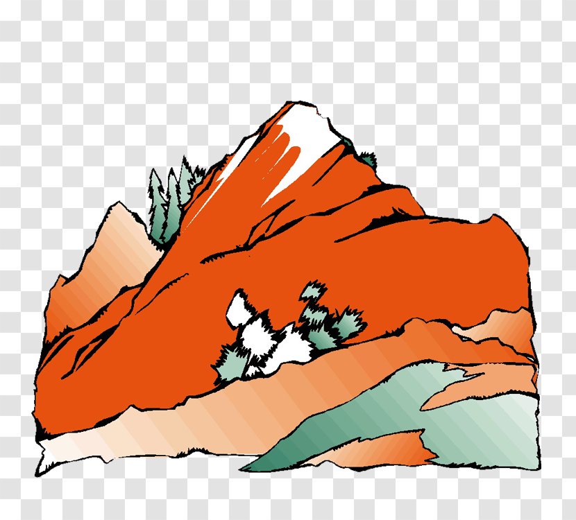Cartoon Illustration - Art - Mountain View Transparent PNG