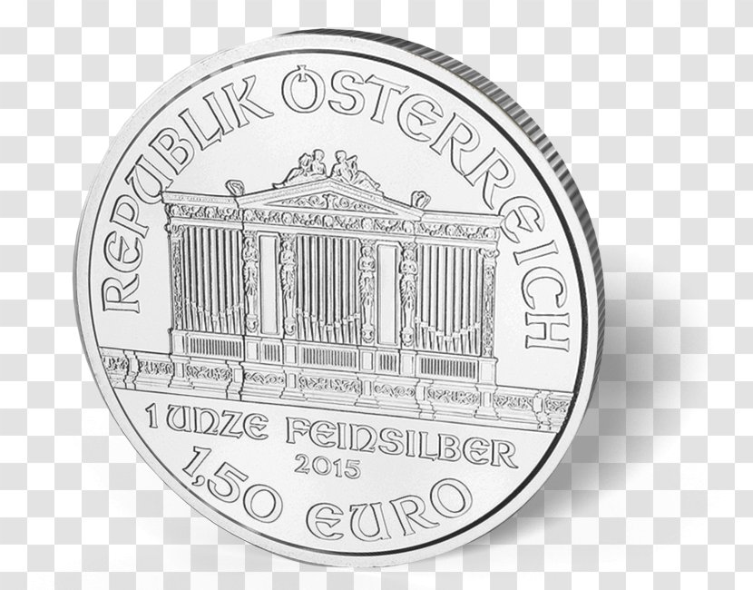 Silver Coin Austrian Vienna Philharmonic Transparent PNG