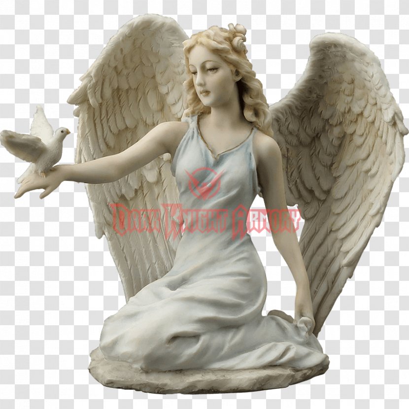 Statue Figurine Angel Kneeling Prayer - Supernatural Creature Transparent PNG
