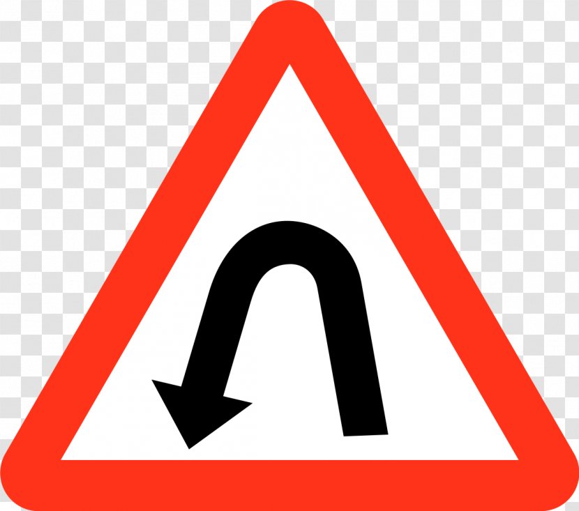 Traffic Sign Information Road - Text - No Left Turn Transparent PNG
