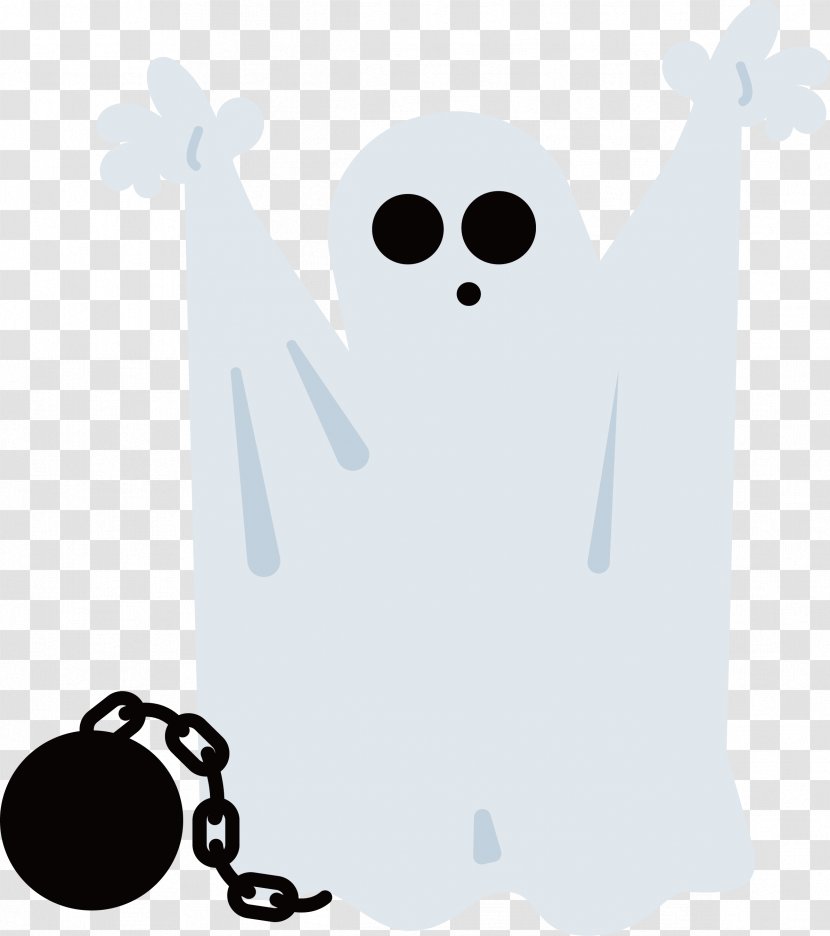Ghost Illustration - A With Chain Of Chains Transparent PNG