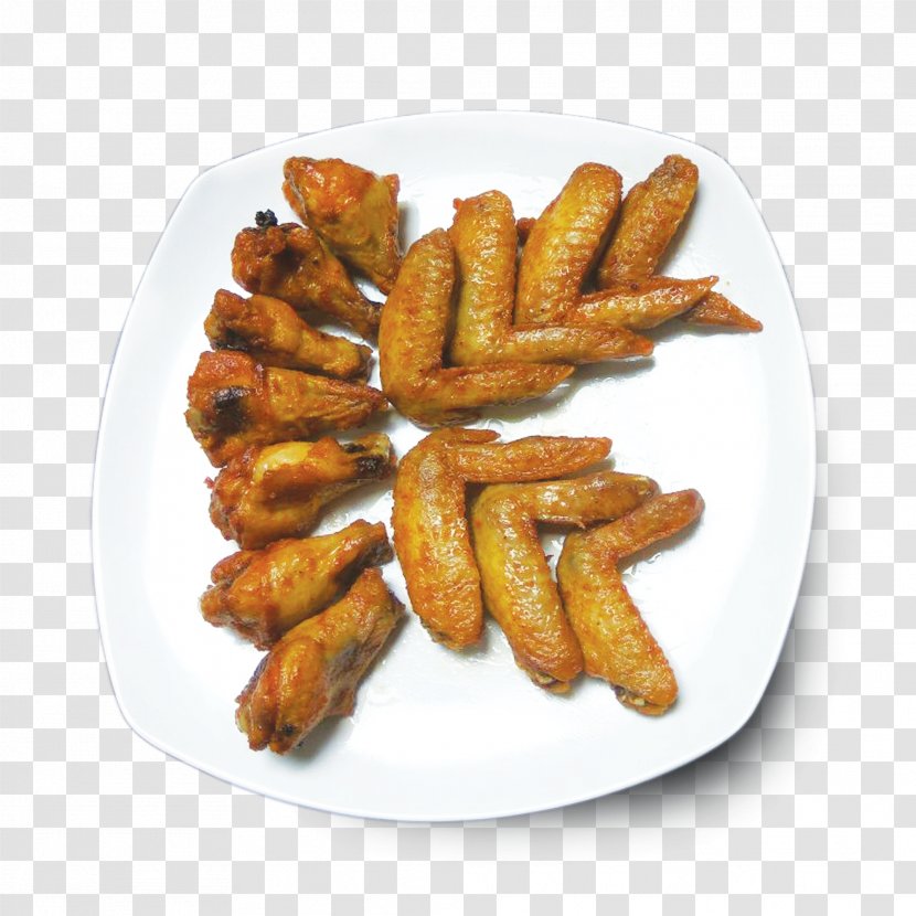 French Fries Potato Wedges Vegetarian Cuisine Fish Finger Food - Cartoon - Grilled Chicken Wings Transparent PNG