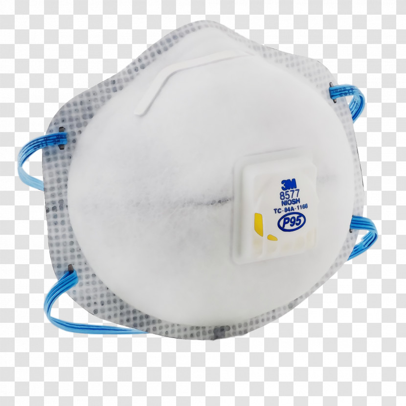 White Blue Personal Protective Equipment Headgear Incontinence Aid Transparent PNG
