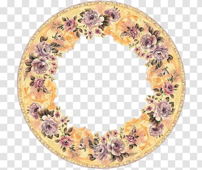 Picture Frame Paper Decoupage Ornament Clip Art - Ring Pattern Transparent PNG