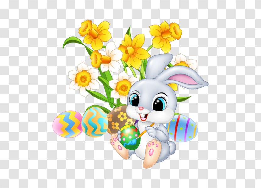 Easter Bunny Egg - Flower - Only Transparent PNG
