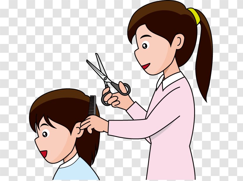 Hairstyle Beauty Parlour Cutting Hair Clip Art - Cartoon - Styling Cliparts Transparent PNG
