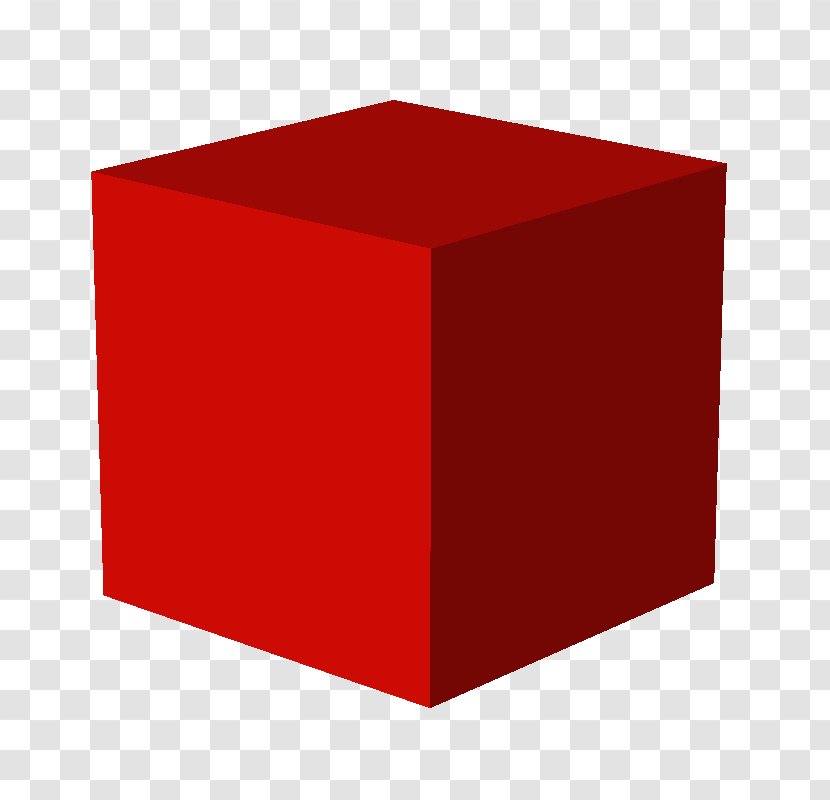 Cube Three-dimensional Space - Geometry - RED SHAPES Transparent PNG