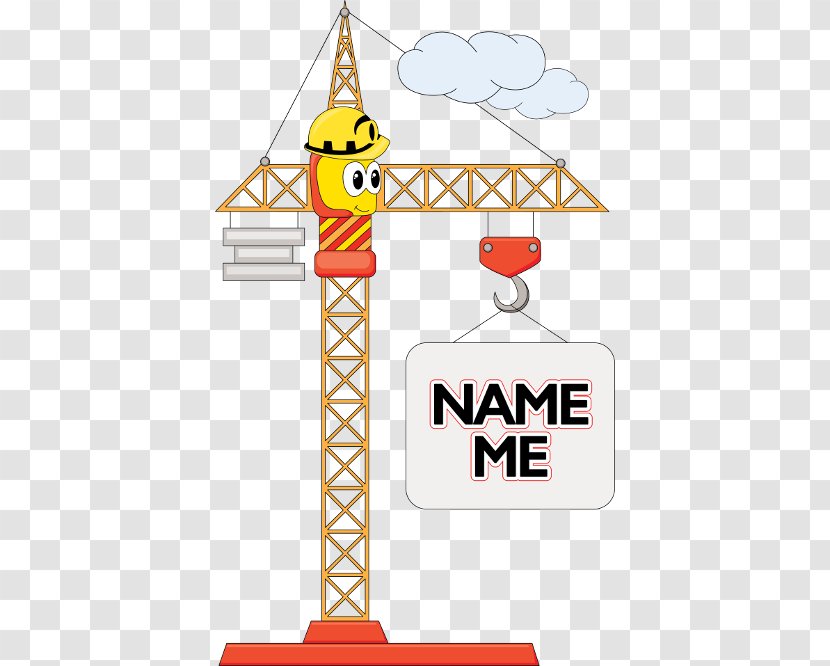 Gantry Crane Construction Vector Graphics Illustration - Signage - Funny Weight Lifting Heavier Weights Transparent PNG