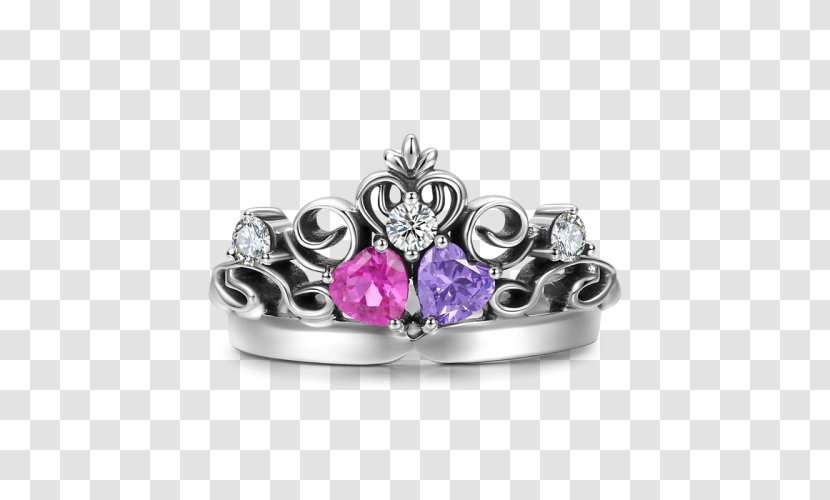 Ring Jewellery Amethyst Platinum Silver - Gold Transparent PNG