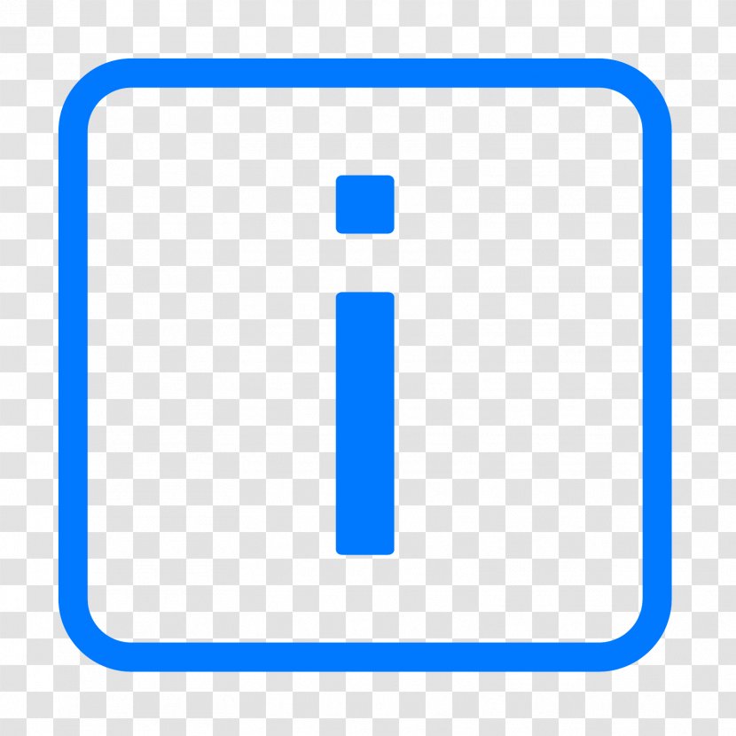 Number Brand Line - Blue - Info Icon Transparent PNG