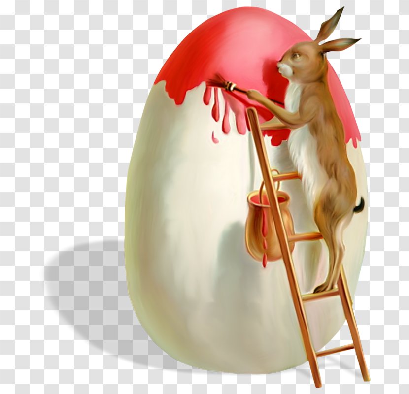Easter Bunny Egg Postcard Holiday - Cartoon Transparent PNG