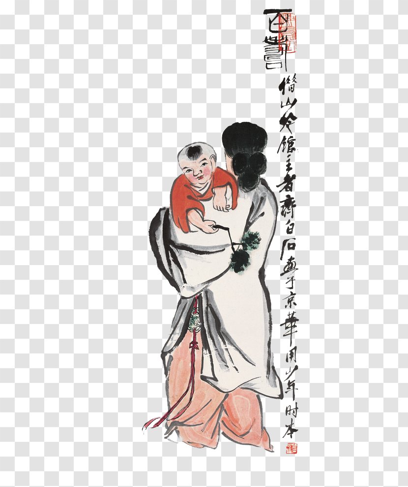 Baishi, Xiangtan Painter Work Of Art Painting - Watercolor - Qi White Stone Map Transparent PNG