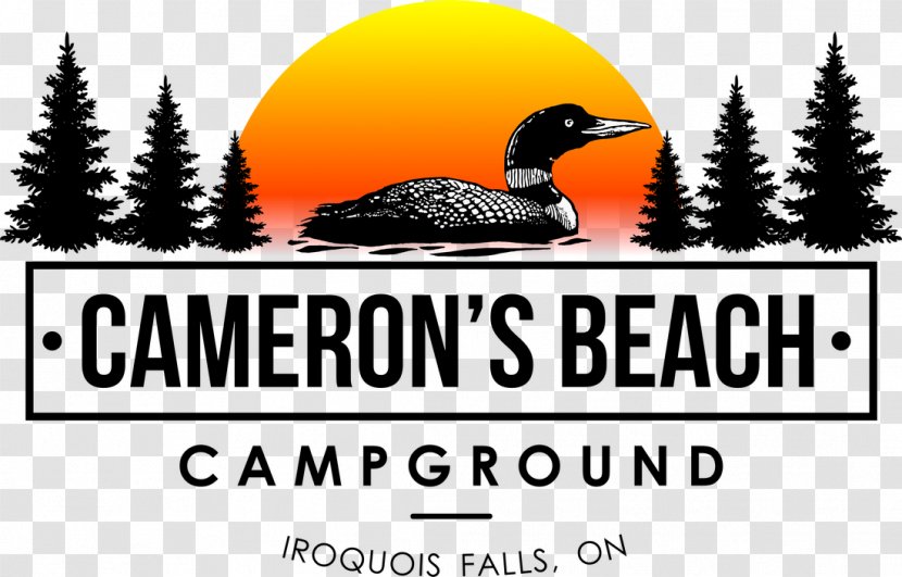 Cameron's Beach Campground Campsite Logo Business Brand - Night Camping Background Transparent PNG