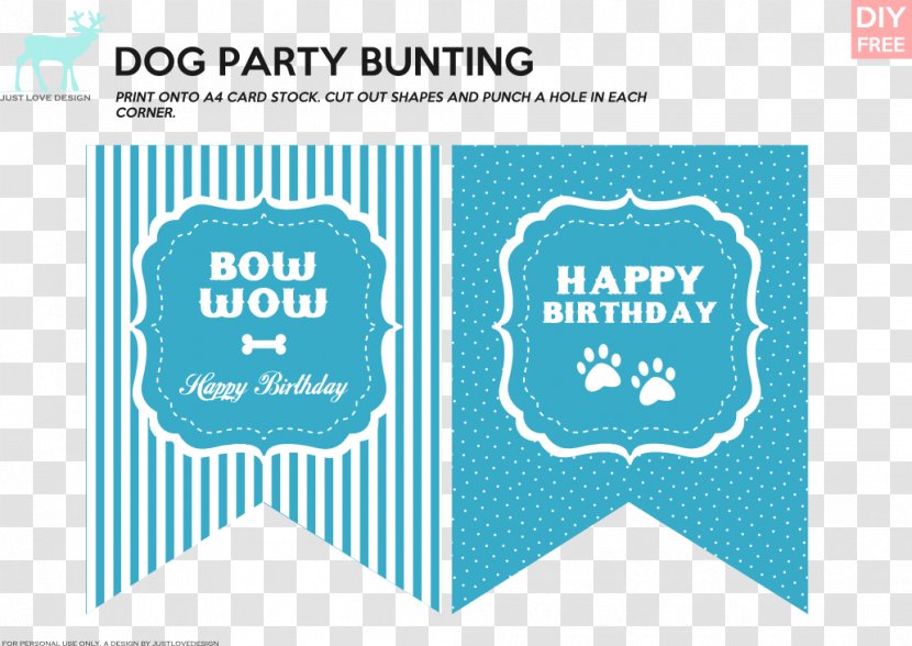 Paper Birthday Bunting Dog Hello Kitty Transparent PNG