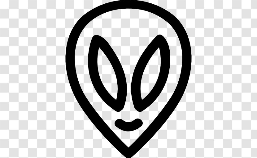 Alien Extraterrestrial Life Drawing - Heart - Head Shape Transparent PNG
