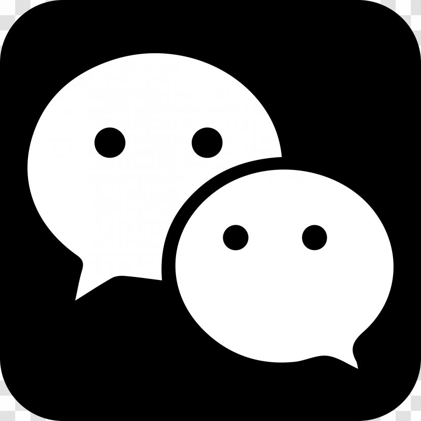 WeChat Tencent Logo Instant Messaging - White - Japstyle Transparent PNG