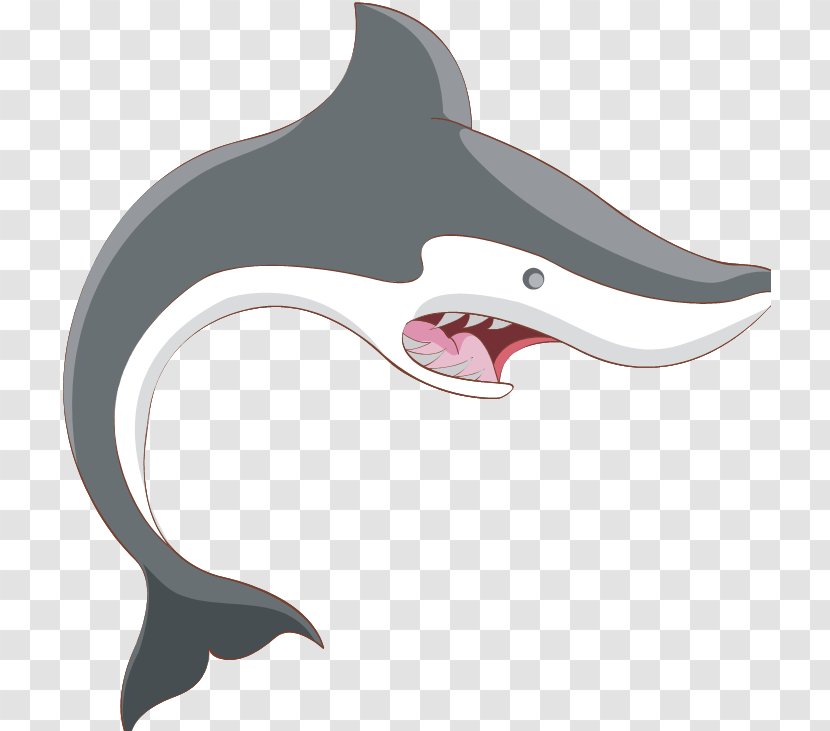 Tiger Shark Great White Clip Art - Blue - Clipart Transparent PNG