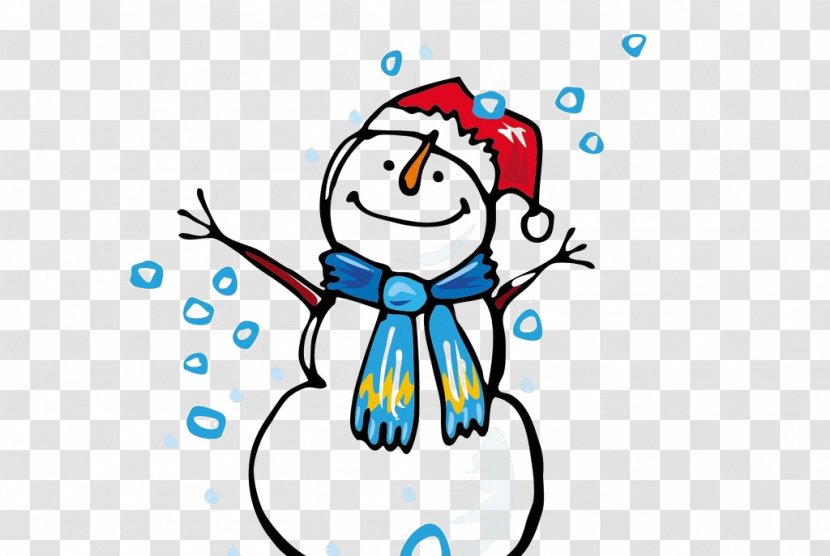 Winter Snowman Cartoon Christmas - Art Transparent PNG
