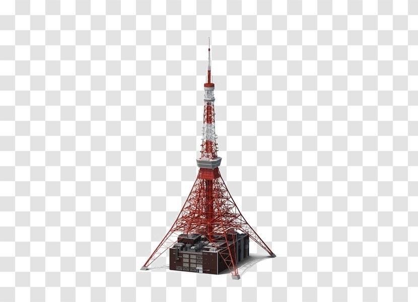 Tokyo Tower TurboSquid 3D Modeling Autodesk 3ds Max Wavefront .obj File - Spire - Drawing Transparent PNG