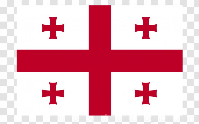 Flag Of Georgia National Georgian - Symbol Transparent PNG