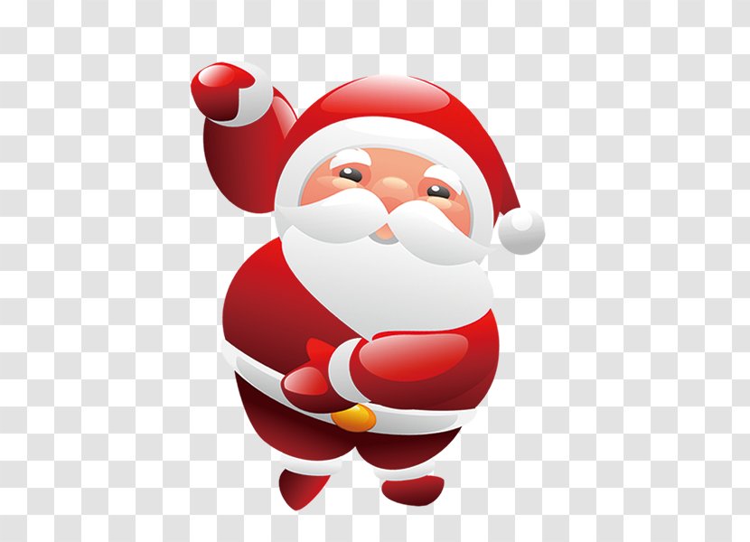 Santa Claus Christmas Tree - Fictional Character - Vector Transparent PNG