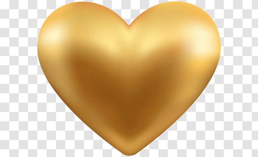 Heart Of Gold Clip Art Transparent PNG