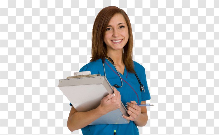 Registered Nurse Nursing Hospital Licensed Practical - Blue - Woman Transparent PNG