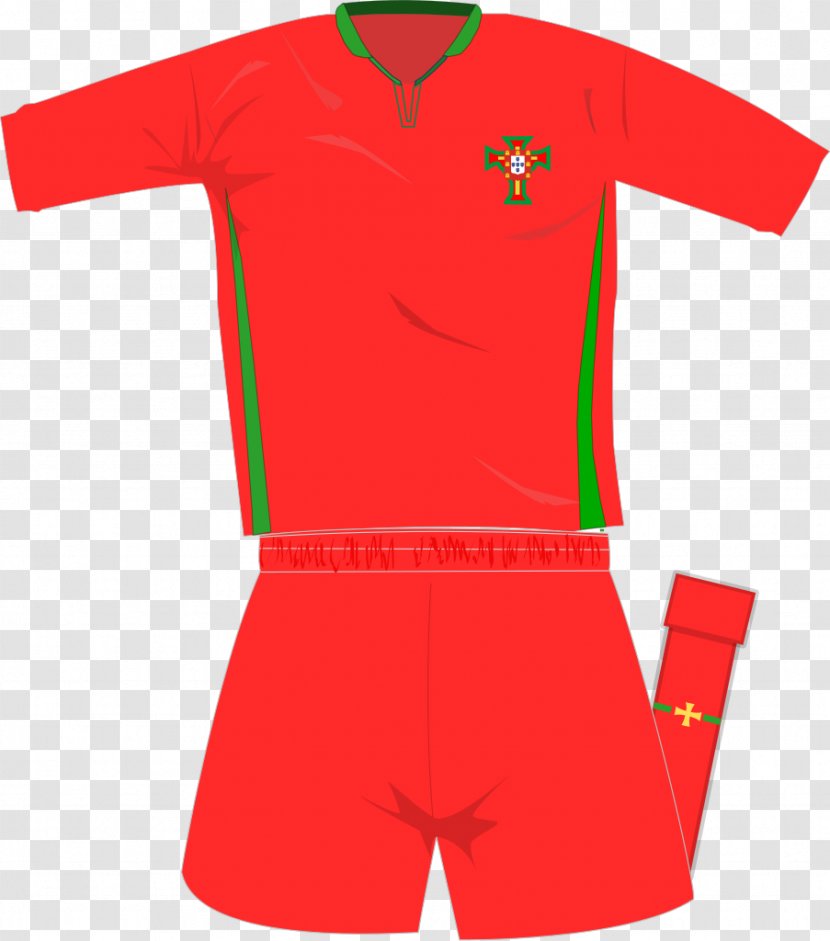Kit T-shirt Portugal National Football Team Tracksuit Uniform - Sleeve Transparent PNG