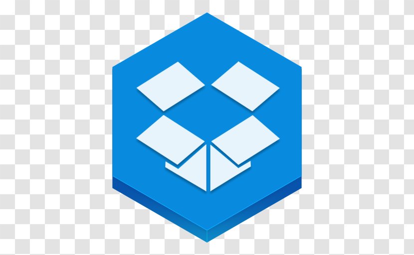 Blue Square Angle Symmetry - Brand - Dropbox Transparent PNG