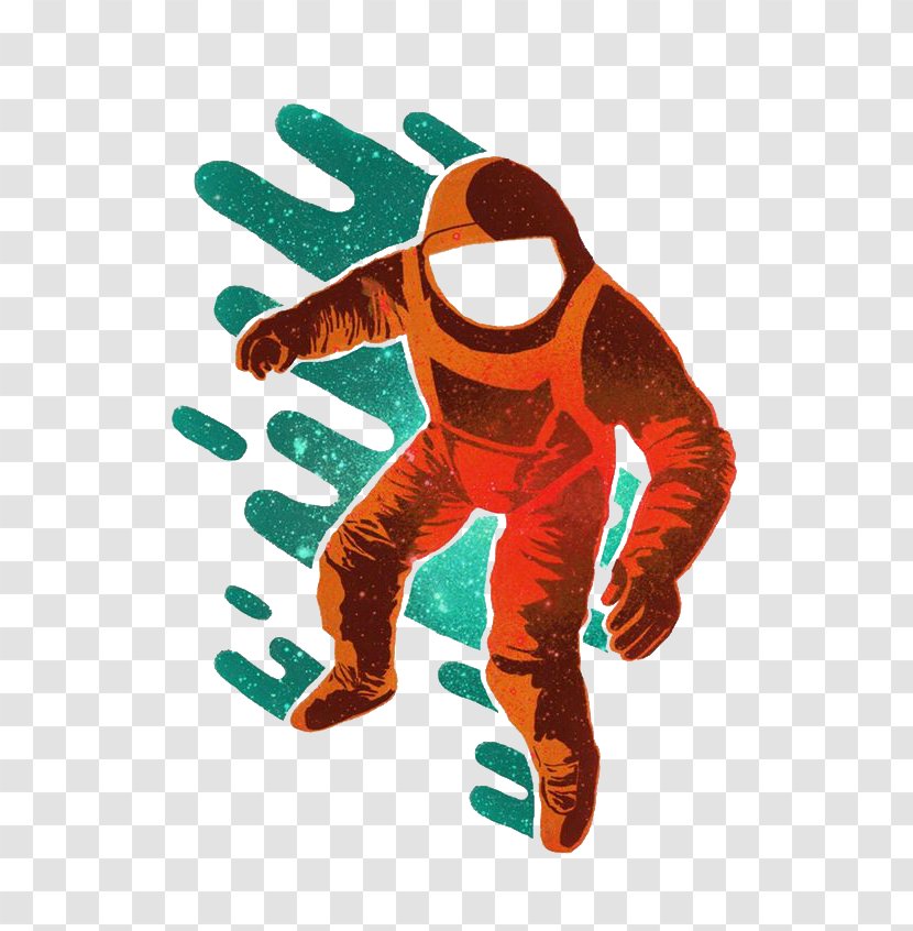 Astronaut Lada - Oil Painting Transparent PNG