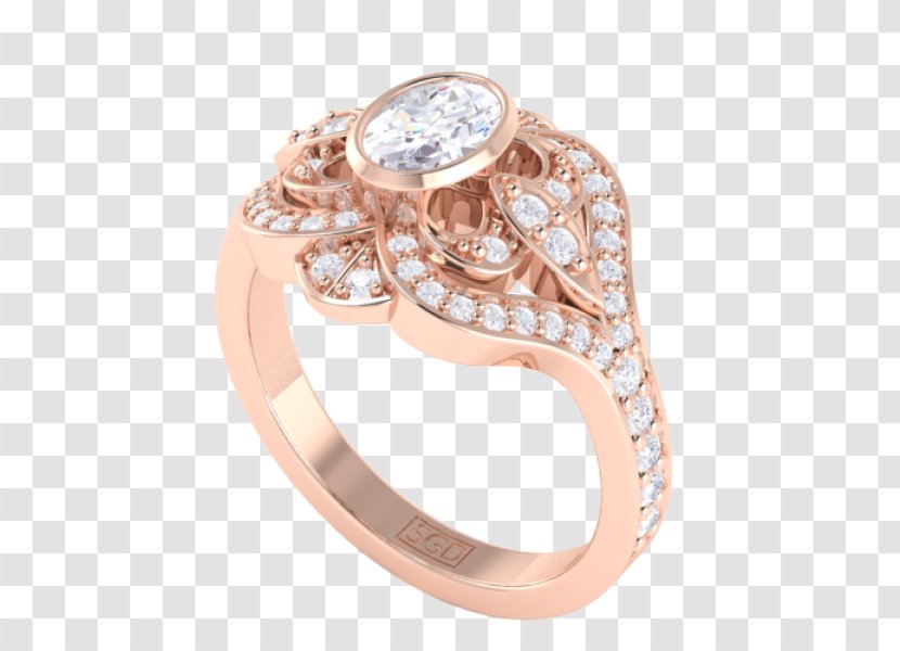 Earring Wedding Ring Jewellery Diamond - Marquise Pave Rings Transparent PNG