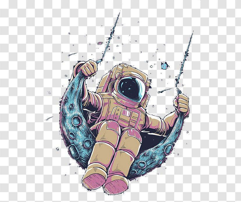 Visual Arts T-shirt Drawing Astronaut - Painting Transparent PNG
