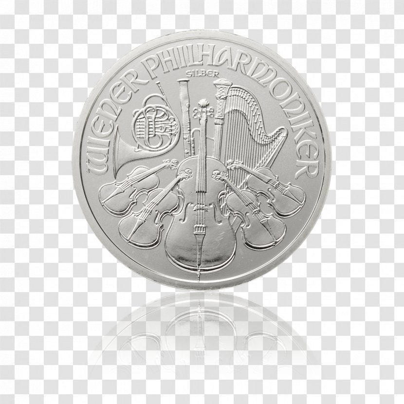 Silver Coin Vienna Philharmonic American Eagle - Bullion Transparent PNG