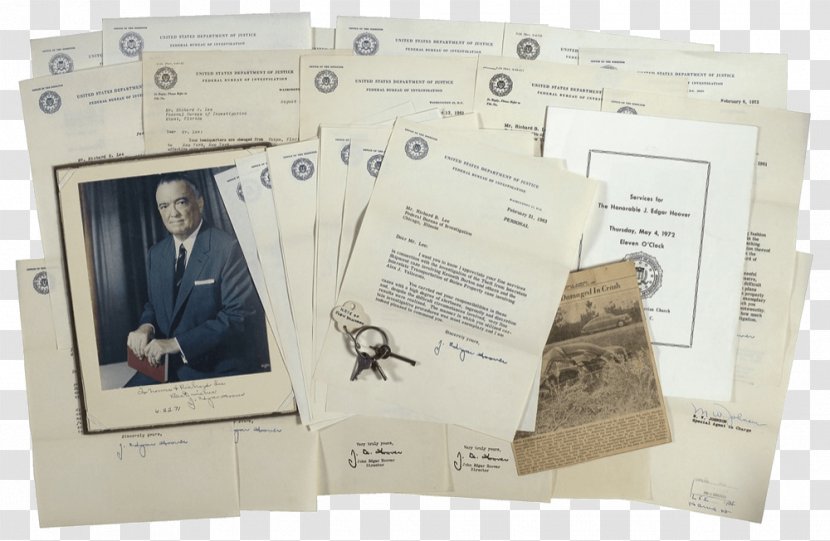 Paper J. Edgar Hoover - First Interstate Bank Pennie Harcsa Transparent PNG