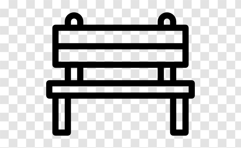 Bench Clip Art - Area - Black And White Transparent PNG