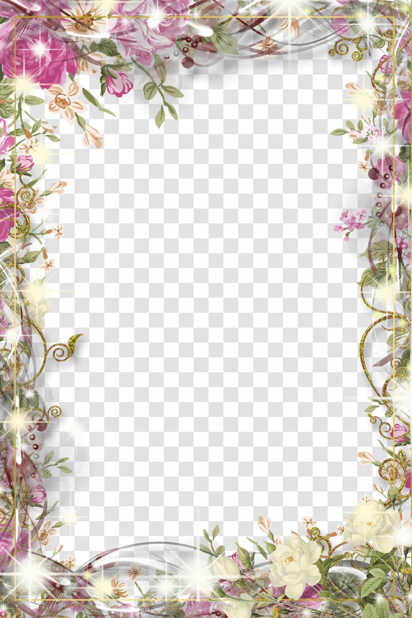 Picture Frame Download - Flower - Mood Pictures Transparent PNG