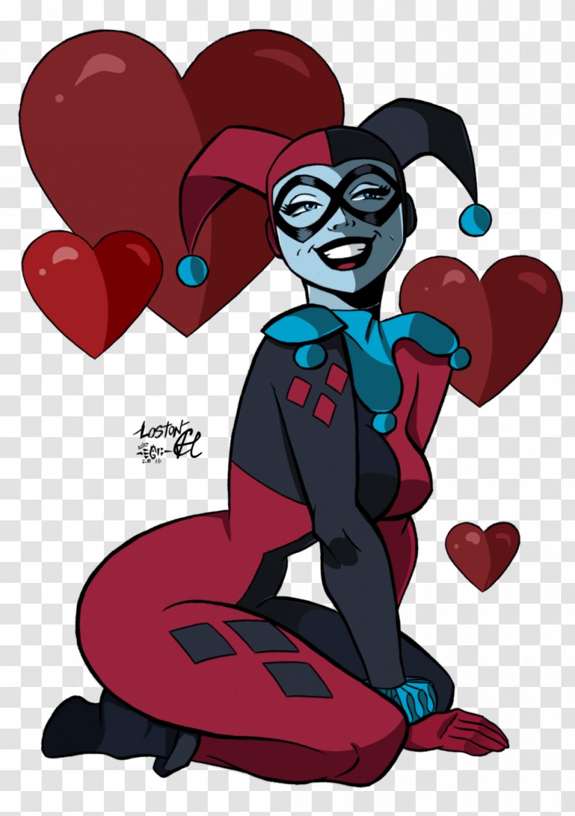 Harley Quinn Art Joker Drawing - Heart Transparent PNG