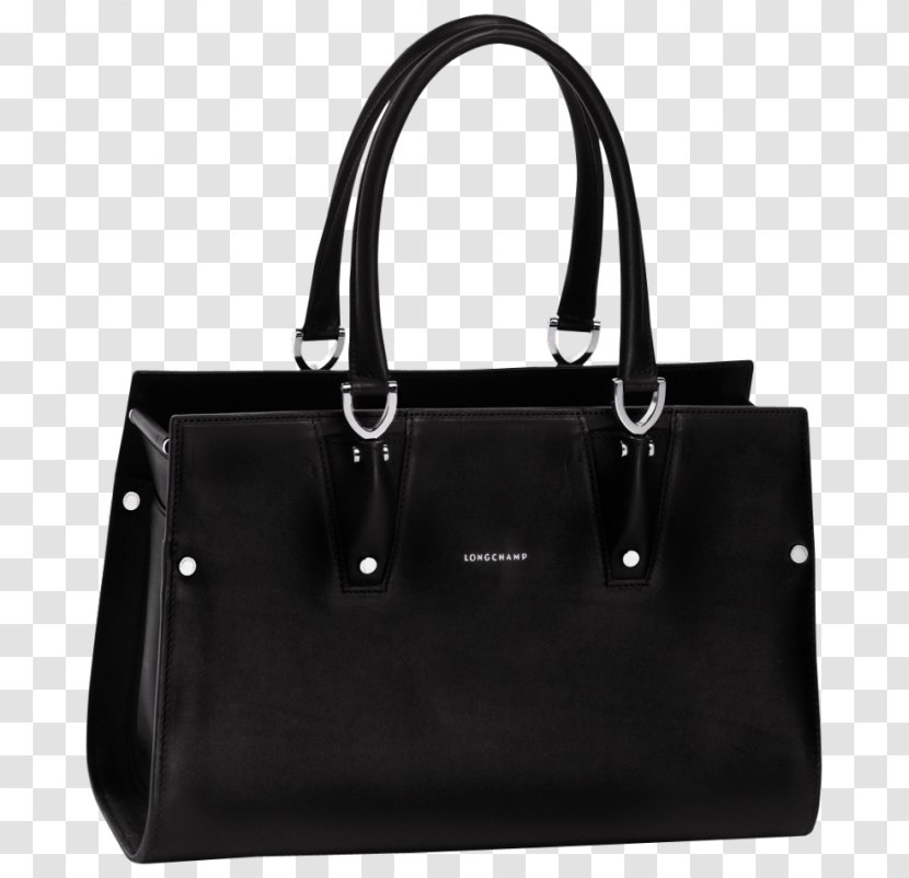 Handbag Tote Bag Leather Designer - Black Transparent PNG