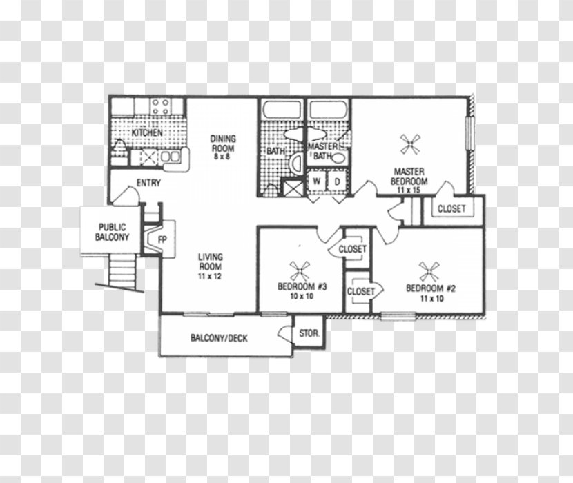Floor Plan Gladstell Forest Apartments Renting Street - Apartment Transparent PNG