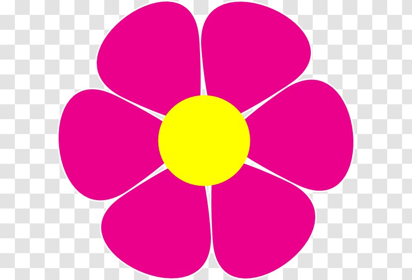 Red Flower Clip Art - Magenta - Daisies Transparent PNG
