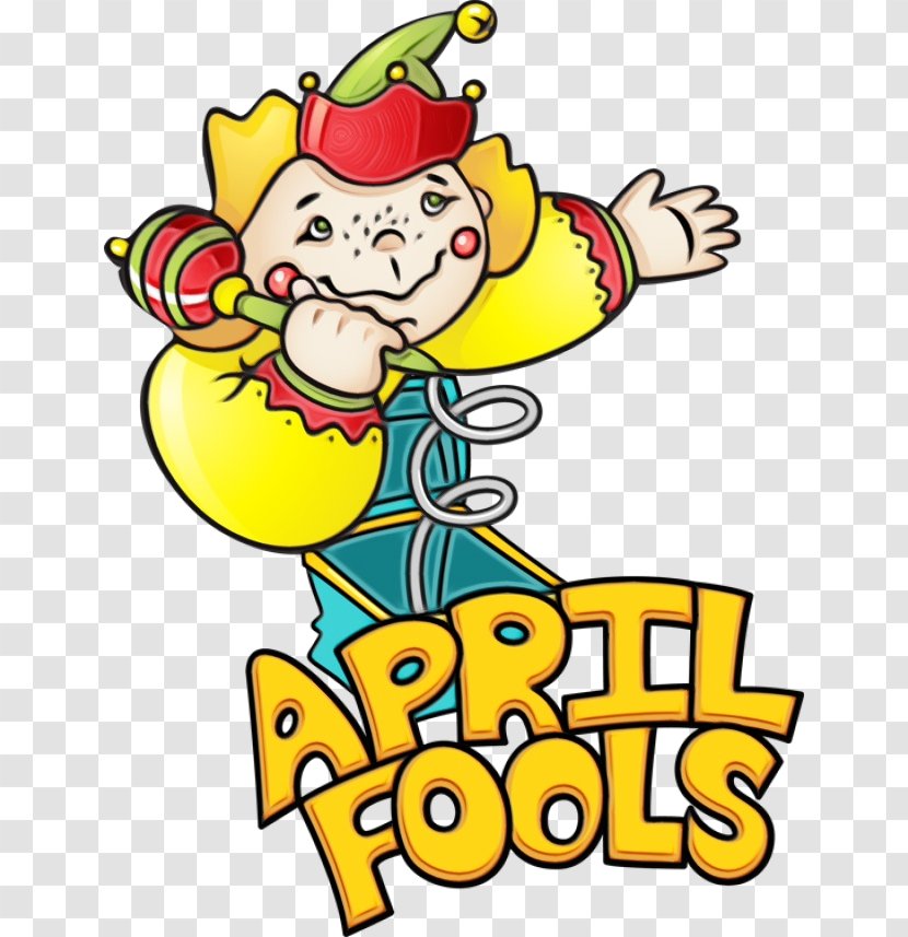 April Fools Day - Yellow - Sticker Happy Transparent PNG