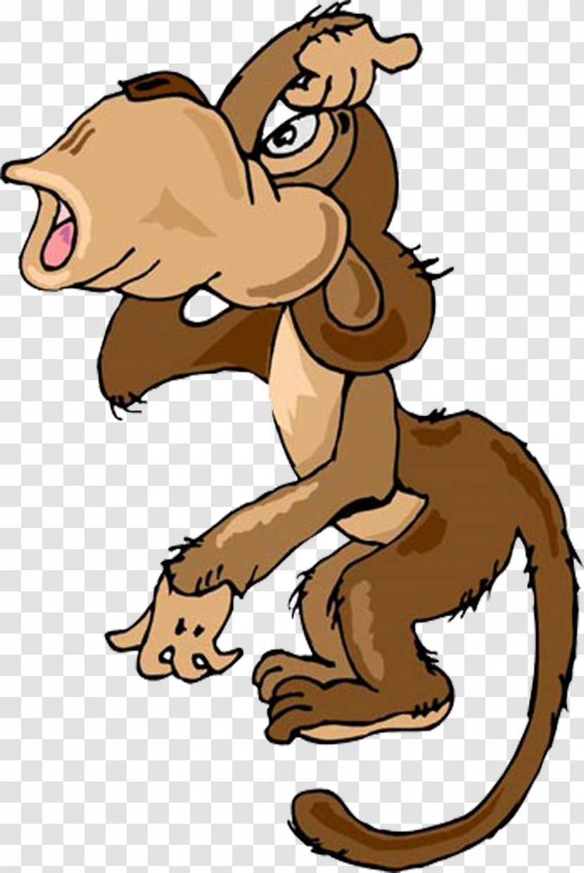 Animation Free Content Clip Art - Cartoon - Little Monkey Transparent PNG