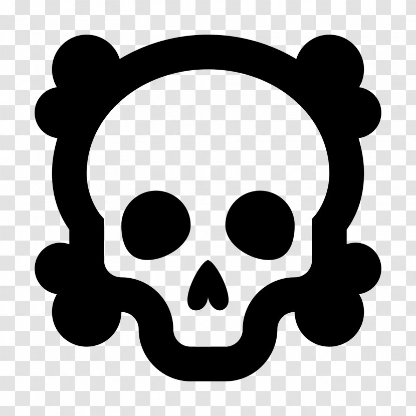 Toxic Bones Clip Art - Bone - Poison Symbol Transparent PNG