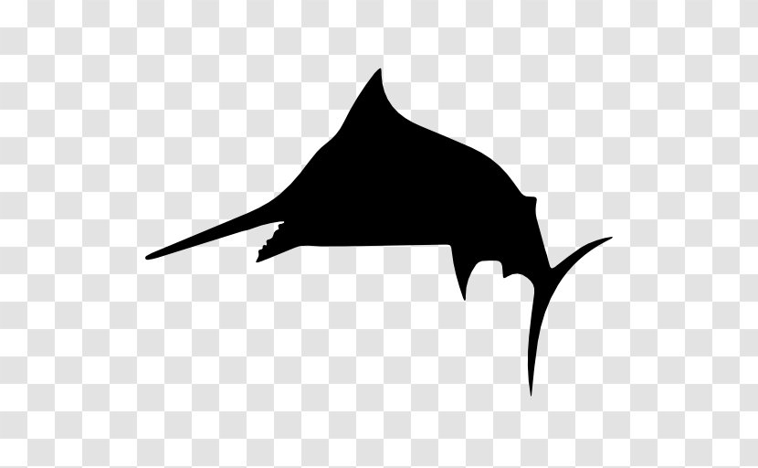 Swordfish Silhouette - Tail Transparent PNG