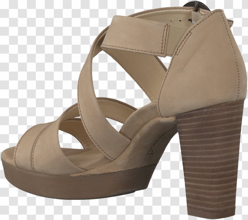 Footwear Shoe Sandal Beige Khaki - Suede Transparent PNG